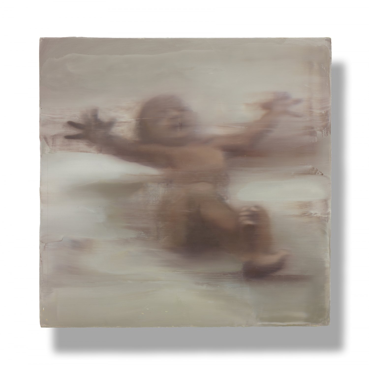 Ull Hohn   Untitled (Infant), 1991   Oil on wooden box,  71 × 71 × 9,5 cm   