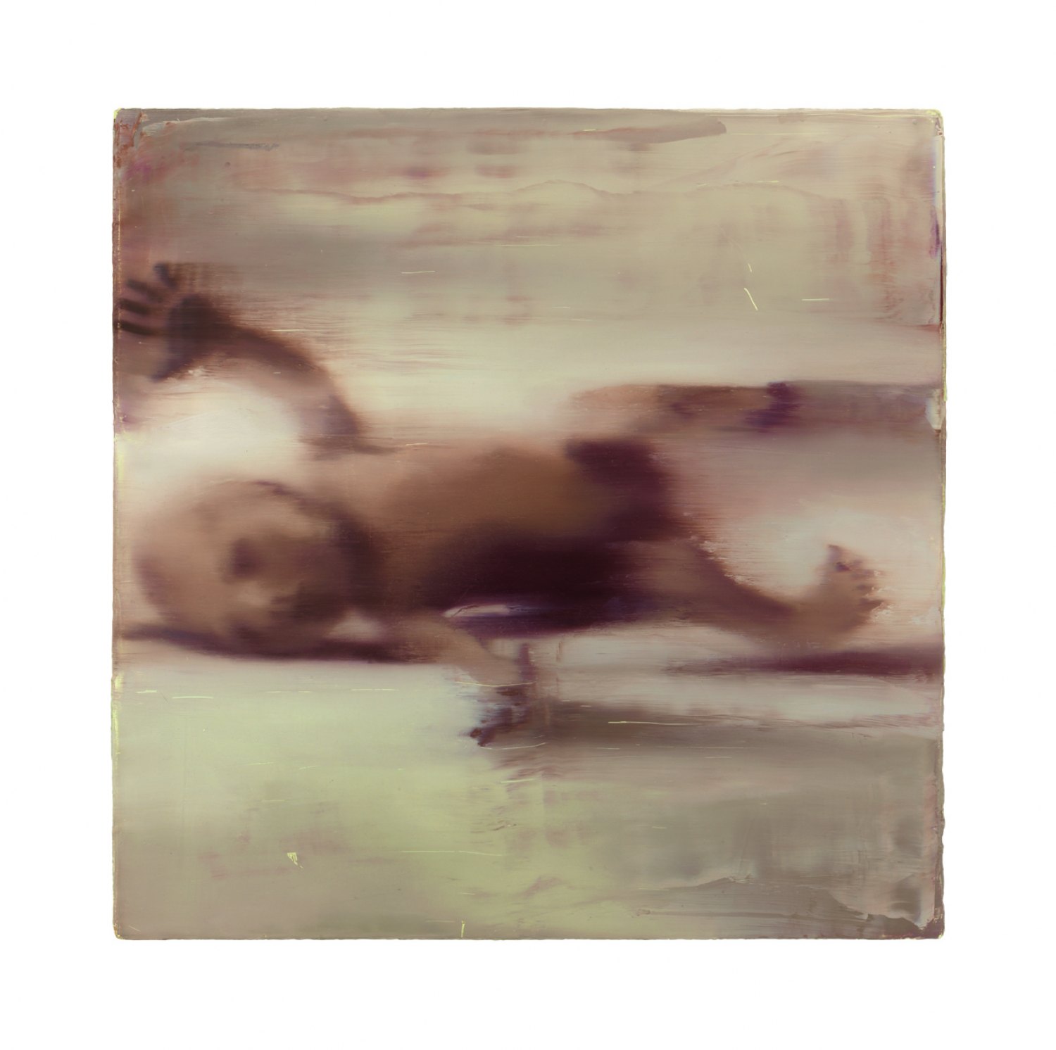 Ull Hohn Untitled (Infant), 1991 Oil on wooden box, 71 × 71 × 9.5 cm