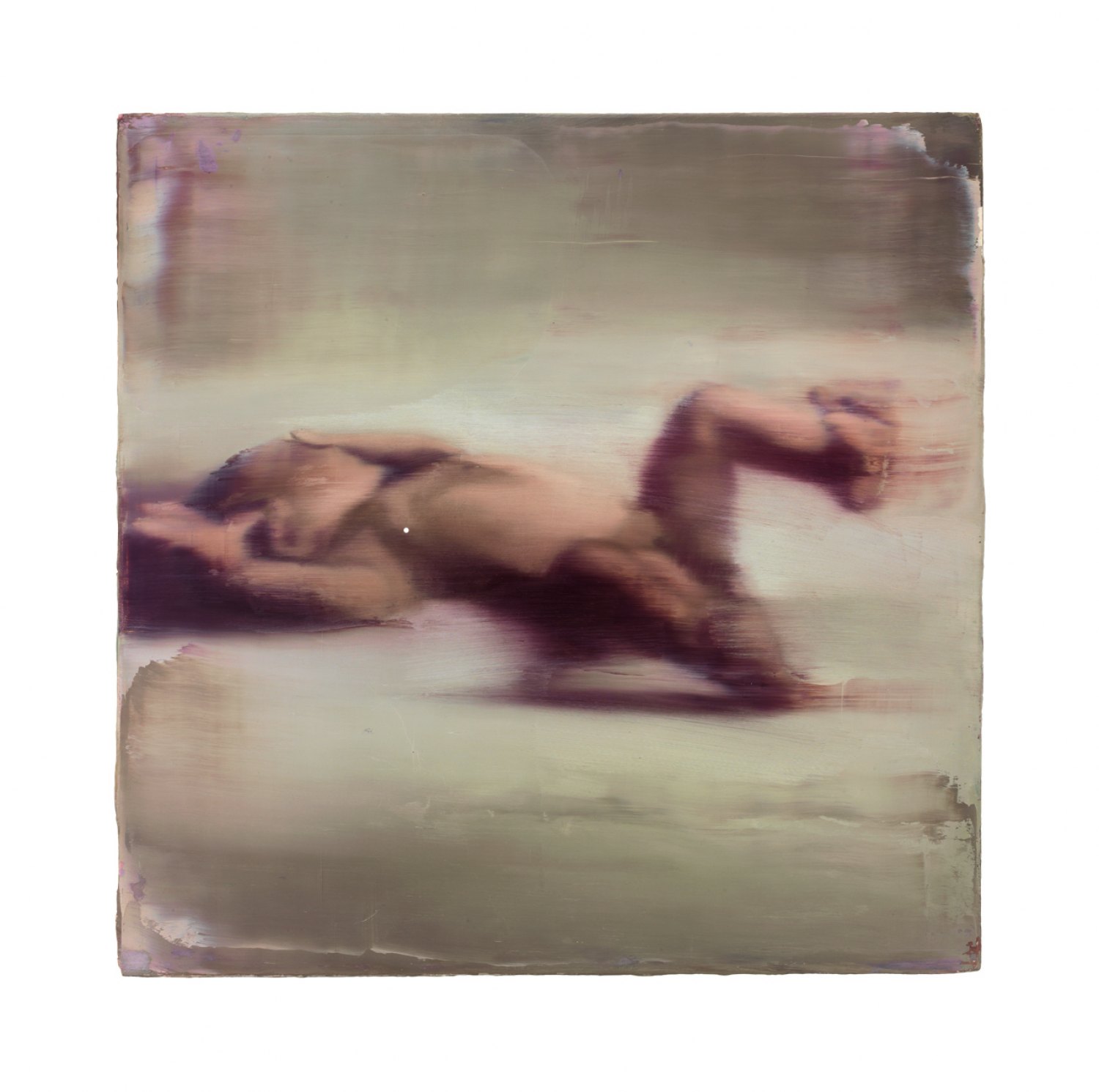 Ull Hohn Untitled (Infant), 1991 Oil on wooden box, 71 × 71 × 9.5 cm