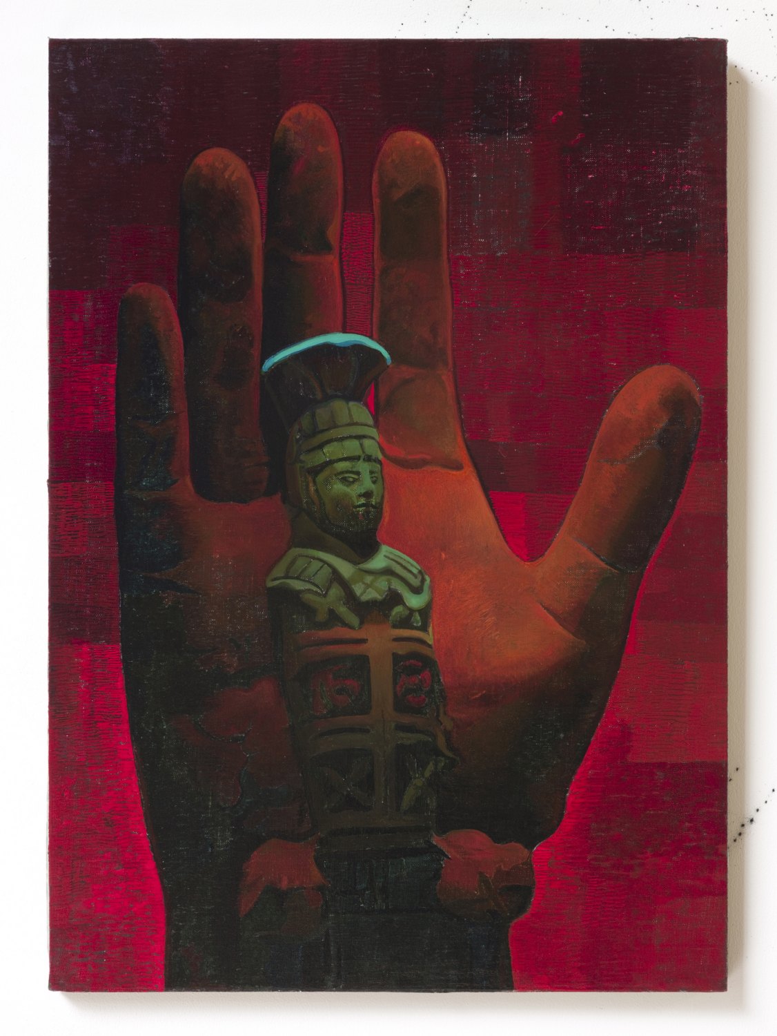 Victor Man  Les Aubes, 2013  Oil on linen mounted on wood, 44 x 32 cm